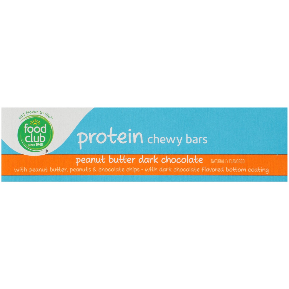 slide 7 of 10, Food Club Peanut Butter Dark Chocolate Protein Chewy Bars, 7 oz