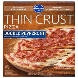 Kroger Extra Thin Crust Double Pepperoni
