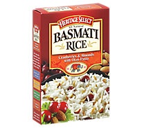 slide 1 of 1, Heritage Select Basmati Rice, Cranberries & Almonds with Orzo Pasta, 6.5 oz