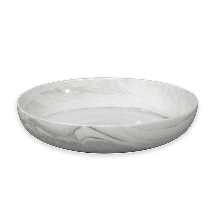 slide 1 of 2, Artisanal Kitchen Supply Coupe Marbleized Dinner Bowl - Grey, 1 ct