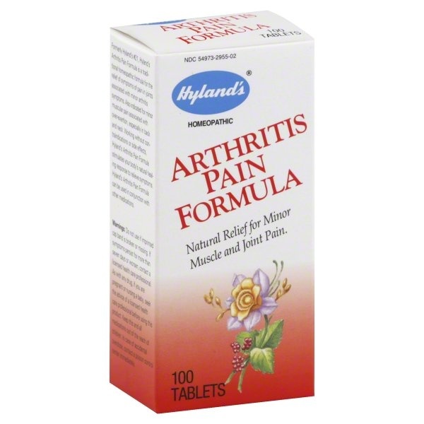 slide 1 of 1, Hyland's Homeopathic Arthritis Pain Formula Natural Relief For Minor Muscle & Joint Pain, 100 ct