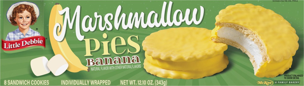 slide 4 of 7, Little Debbie Banana Marshmallow Pies, 8 ct; 1.5 oz