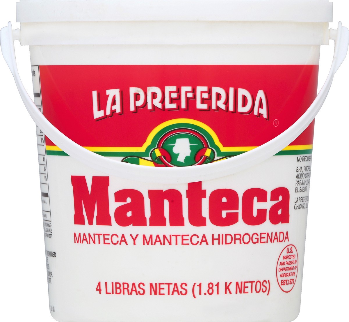 slide 3 of 4, La Preferida Lard, 4 lb