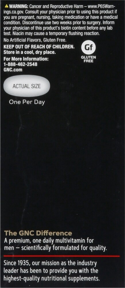slide 2 of 4, GNC Select Mens Daily Multi Caplets, 60 ct