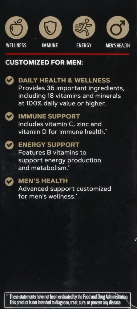 slide 3 of 4, GNC Select Mens Daily Multi Caplets, 60 ct