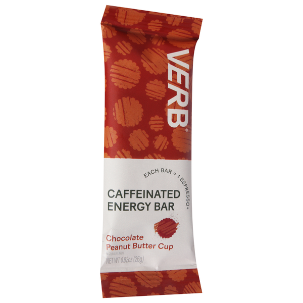 slide 1 of 1, Verb Caffeinated Chocolate Peanut Butter Cup Energy Bar 0.92 oz, 0.92 oz