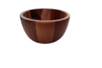 slide 1 of 1, Dash Of That Small Acacia Wood Serving Bowl, 5 in