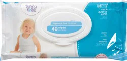 Tippy Toes Thick & Quilted Fragrance Free Wipes 40 Each