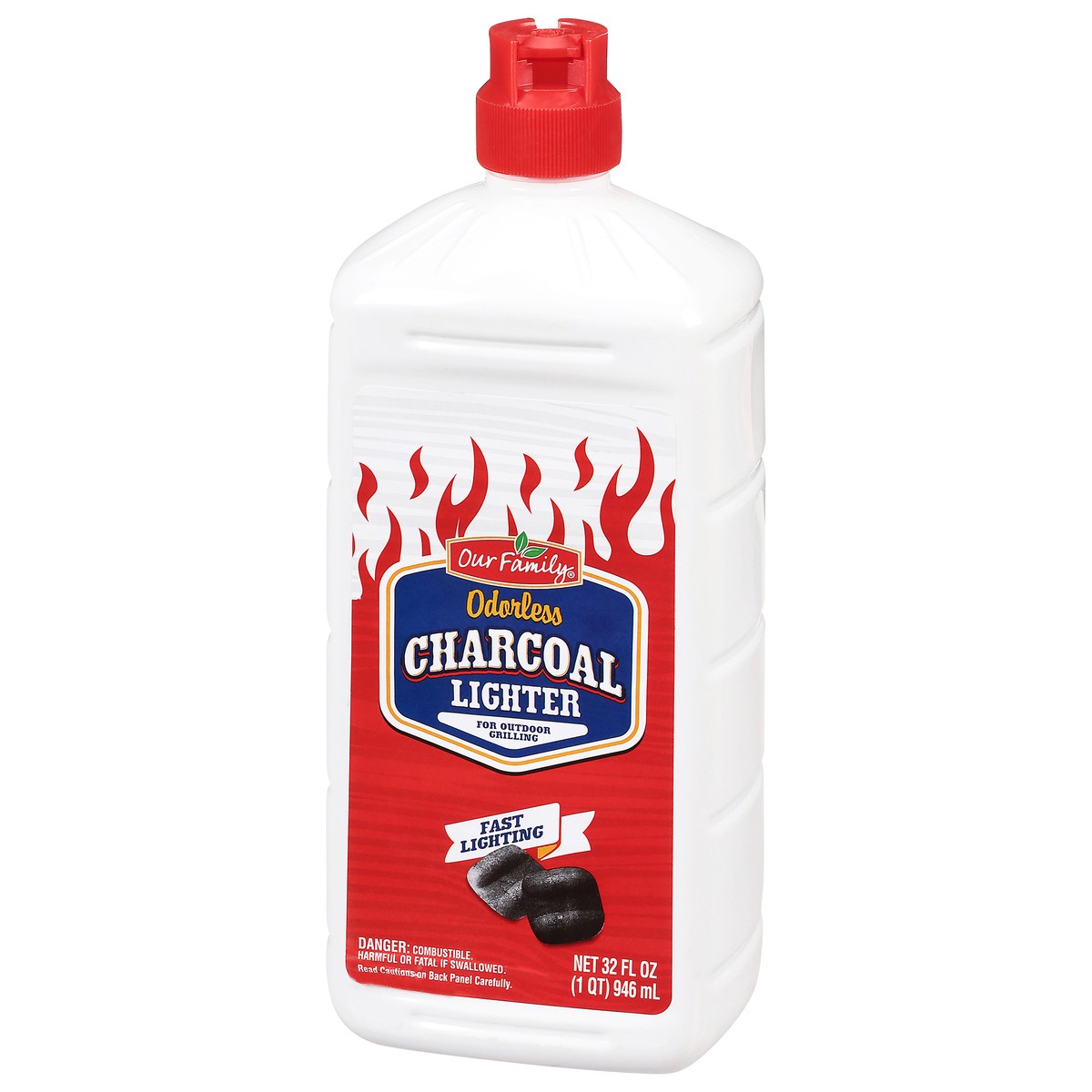 slide 6 of 12, Our Family Odorless Charcoal Lighter 32 fl oz, 32 fl oz