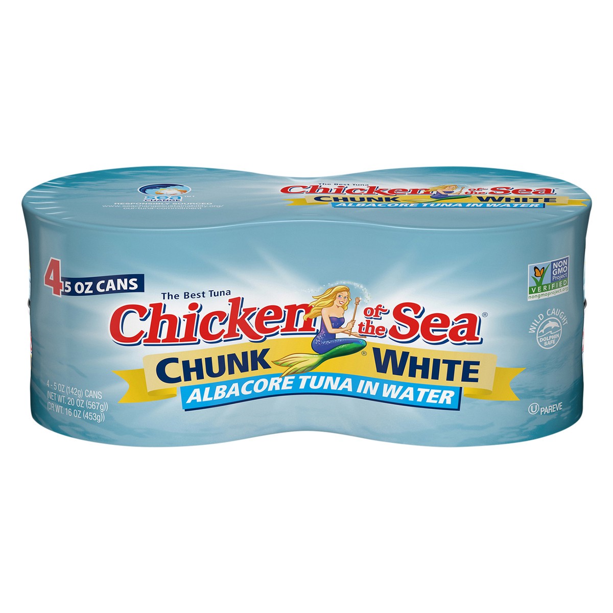 slide 8 of 8, Chicken of the Sea Chunk White Albacore Tuna In Water, 4 ct; 5 oz