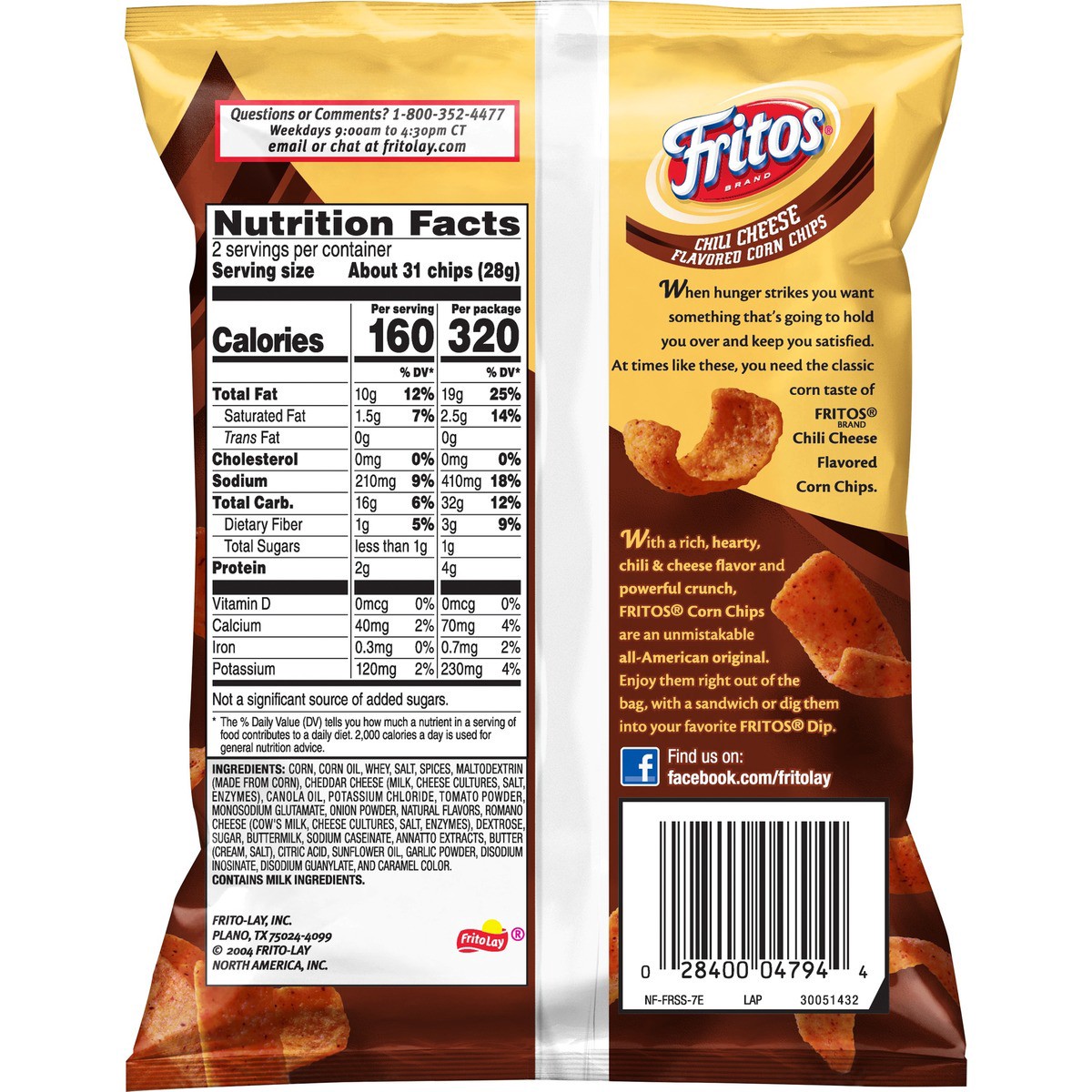 slide 2 of 5, Fritos Corn Chips, 2 oz