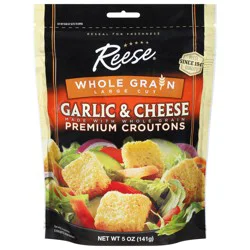 Reese Large Cut Whole Grain Premium Garlic & Cheese Croutons 5 oz