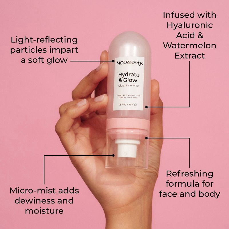 slide 2 of 9, MCoBeauty Hydrate & Glow - Ultra Fine Mist - 2.53oz, 2.53 oz