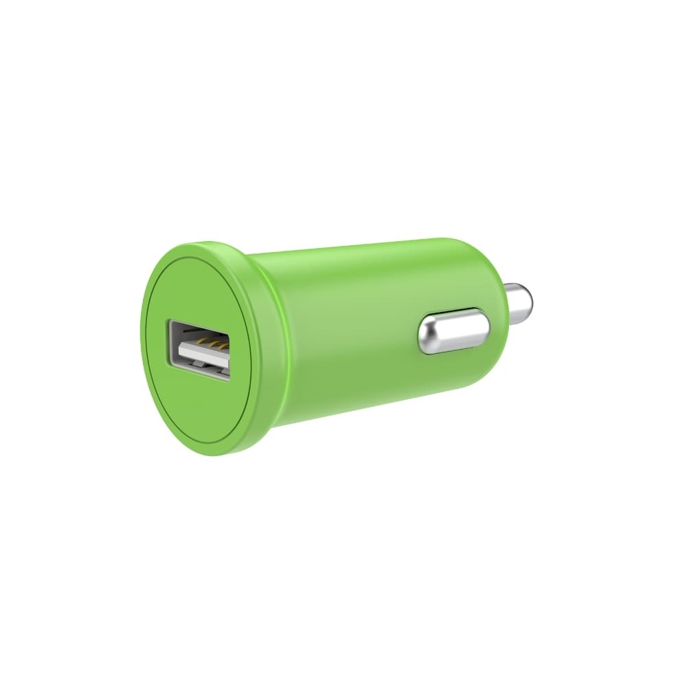 slide 1 of 1, Cellcandy 1-Amp Usb Car Charger - Sour Apple Green, 1 ct