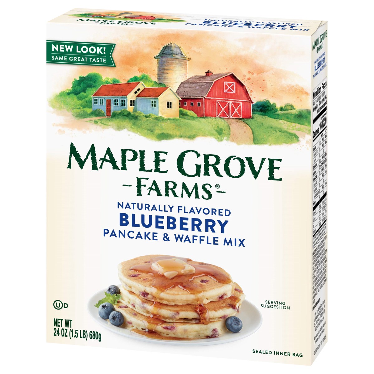 slide 14 of 14, Maple Grove Farms Blueberry Pancake & Waffle Mix 24 oz, 24 oz