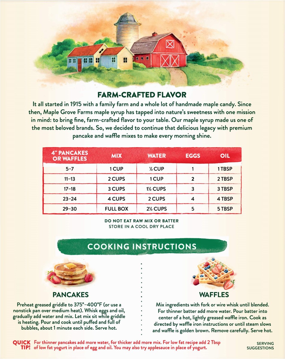 slide 3 of 14, Maple Grove Farms Blueberry Pancake & Waffle Mix 24 oz, 24 oz