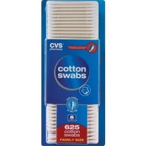 slide 1 of 1, CVS Health Cotton Swabs Family Size, 625 ct