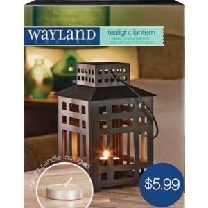 slide 1 of 1, Wayland Square Tealight Lantern, 1 ct