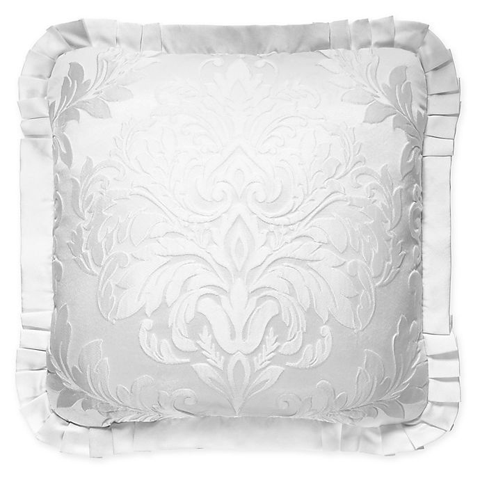 slide 1 of 2, J. Queen New York Carmella Square Throw Pillow - White, 1 ct