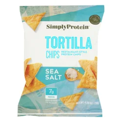 SimplyProtein Restaurant-Style Sea Salt Tortilla Protein Chips 4.58 oz