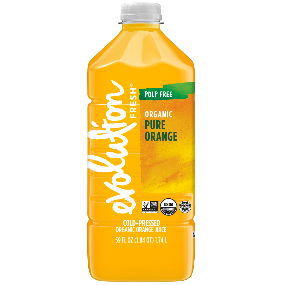 slide 2 of 2, Evolution Fresh Organic Pulp Free Orange Juice, 59 fl oz