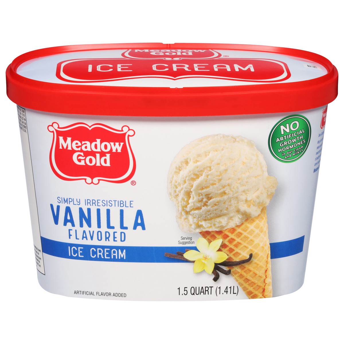 slide 1 of 9, Meadow Gold Ice Cream 1.5 qt, 48 fl oz