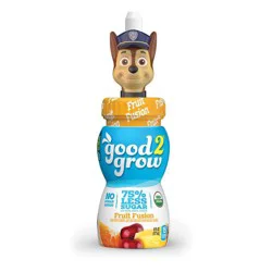 good2grow Organic 75% Less Sugar Fruit Fusion Juice Beverage 6 fl oz