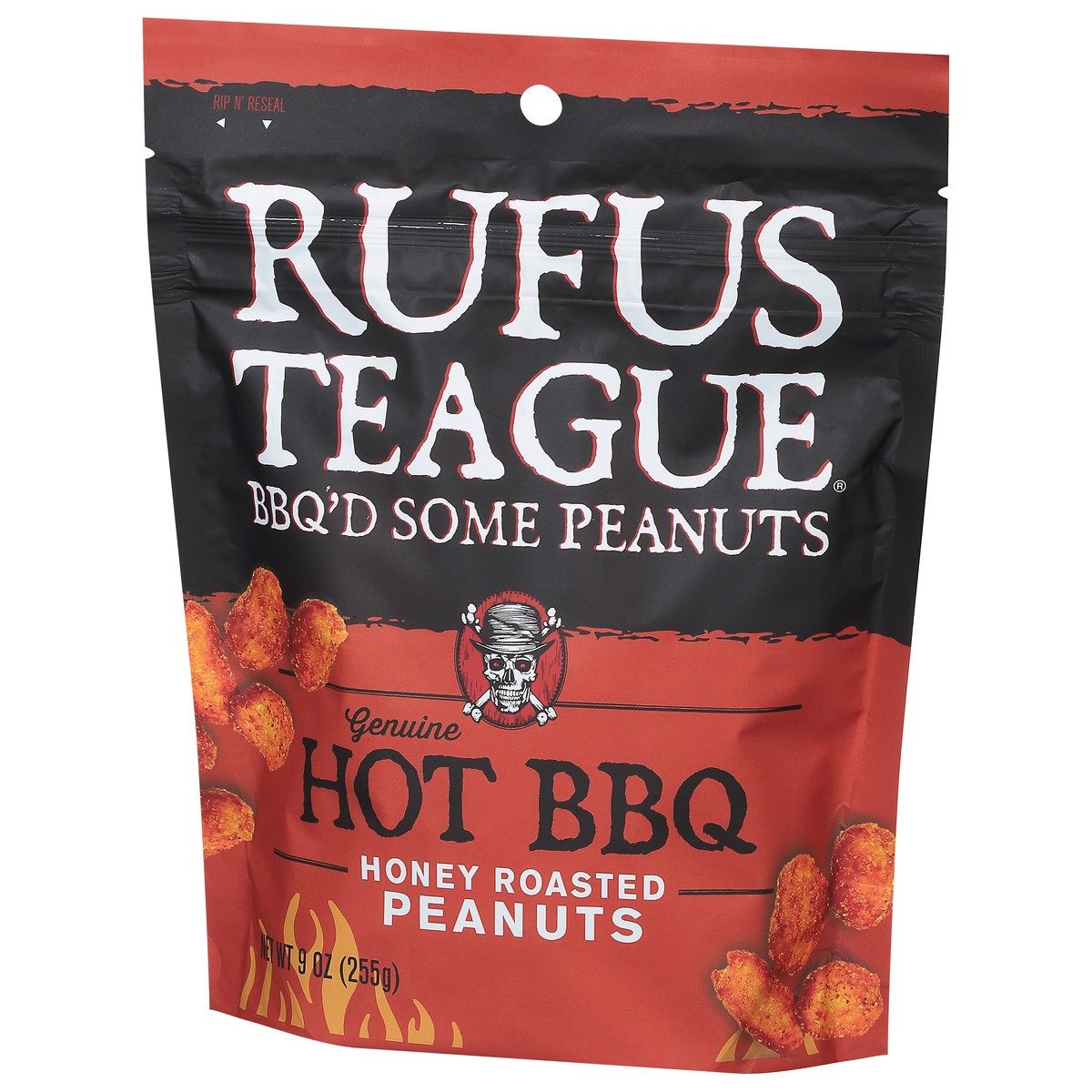 slide 12 of 14, Rufus Teague Honey Roasted Hot BBQ Peanuts 9 oz, 9 oz