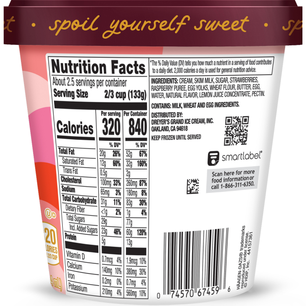 slide 3 of 16, Häagen-Dazs Summer Berry Cake Pop Ice Cream 14 fl oz, 14 fl oz
