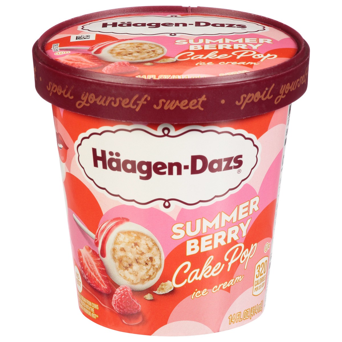 slide 1 of 16, Häagen-Dazs Summer Berry Cake Pop Ice Cream 14 fl oz, 14 fl oz