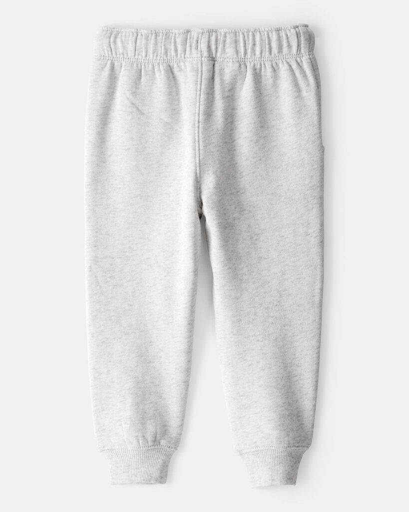 slide 3 of 3, Carter's Carters Toddler Boy Solid Fleece Cotton Jogger - Grey Heather Grey 2T, 1 ct