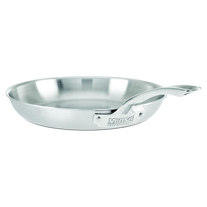 slide 1 of 1, Viking Professional 5-Ply Stainless Steel Fry Pan, 12 in