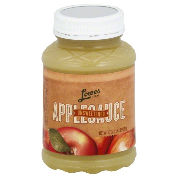 slide 1 of 1, Lowes Foods Applesauce Natural, 23 oz