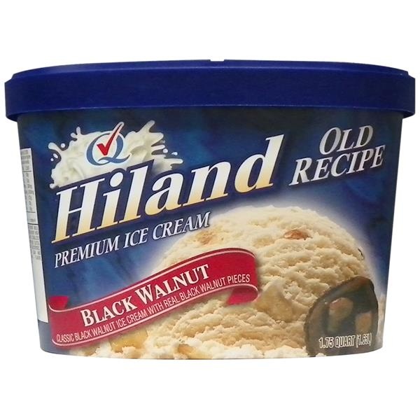 slide 1 of 1, Hiland Dairy Old Recipe Black Walnut Premium Ice Cream, 56 oz