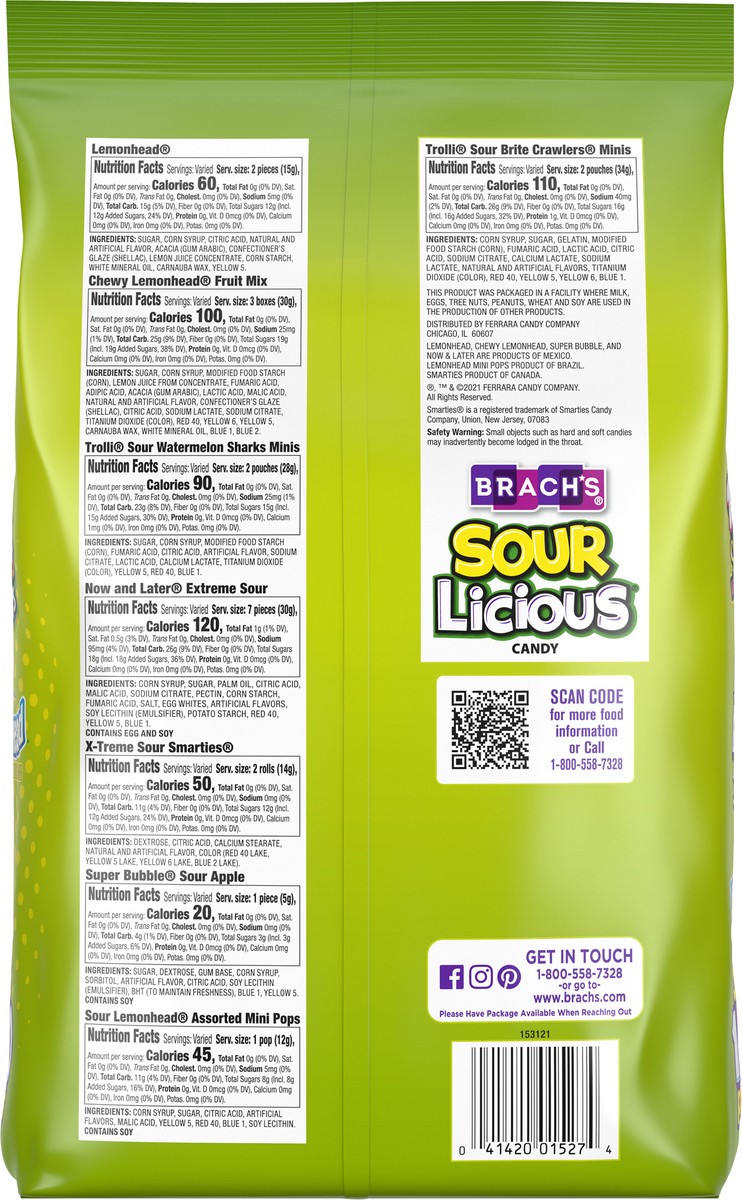 slide 5 of 9, Brach's Brach'S Sourlicious Candy Mix, 40 oz