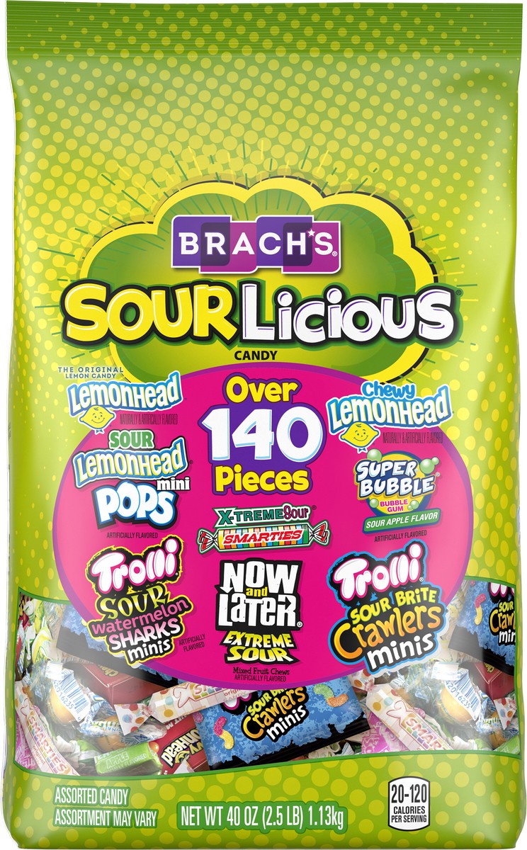 slide 6 of 9, Brach's Brach'S Sourlicious Candy Mix, 40 oz