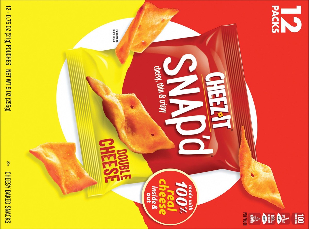 slide 4 of 13, Cheez-It Double Cheese Cheese Cracker Chips, 12 ct