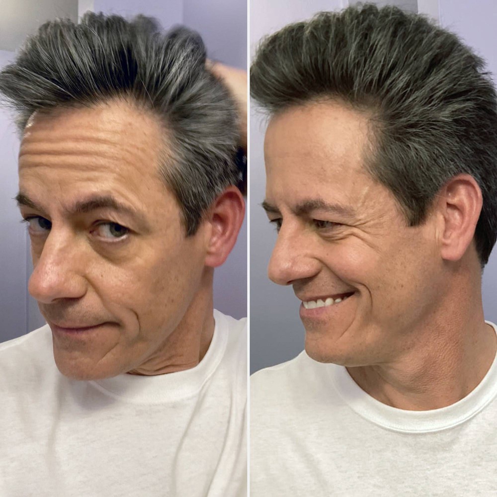 slide 3 of 6, Just for Men Touch Of Gray Instant Gray Blending Hair Color, Black, 1.4 oz