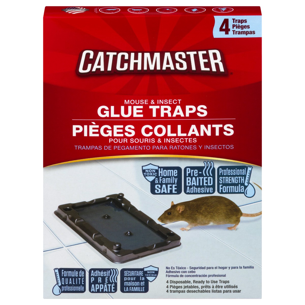 slide 10 of 10, Catchmaster Mouse & Insect Glue Traps 4 ea, 4 ct