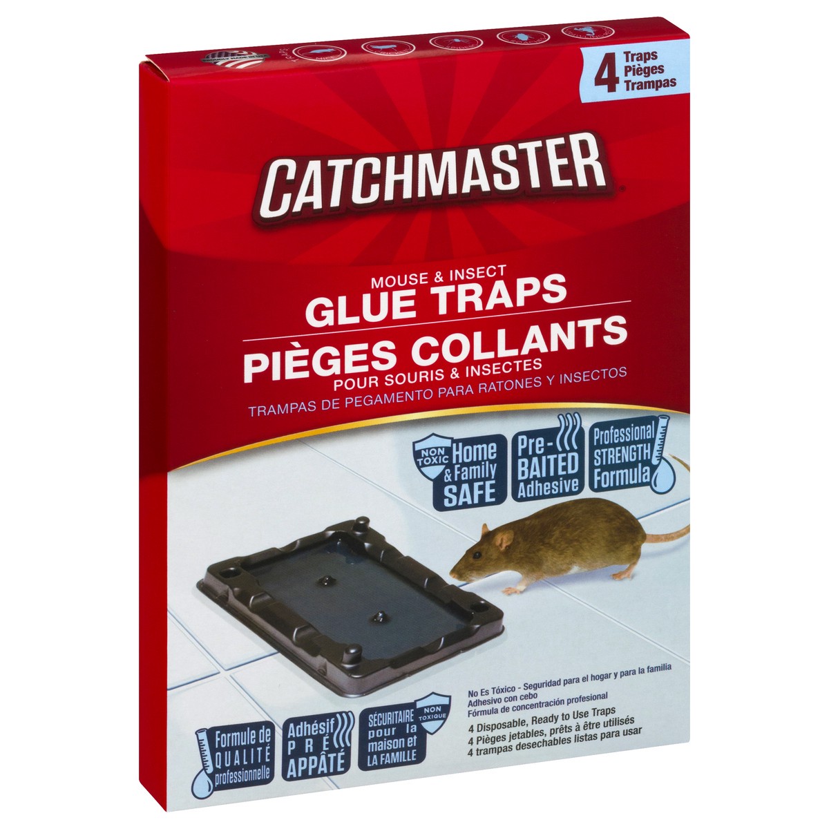 slide 7 of 10, Catchmaster Mouse & Insect Glue Traps 4 ea, 4 ct