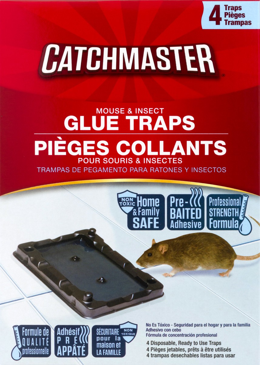 slide 1 of 10, Catchmaster Mouse & Insect Glue Traps 4 ea, 4 ct
