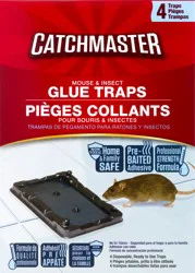 Catchmaster Mouse & Insect Glue Traps 4 ea