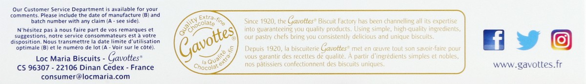 Gavottes Biscuits, Crispy Crepe, Dark Chocolate - 3.17 oz