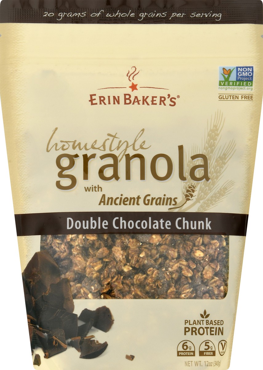 slide 6 of 9, Erin Baker's Double Chcolate Homestyle Granola, 12 oz