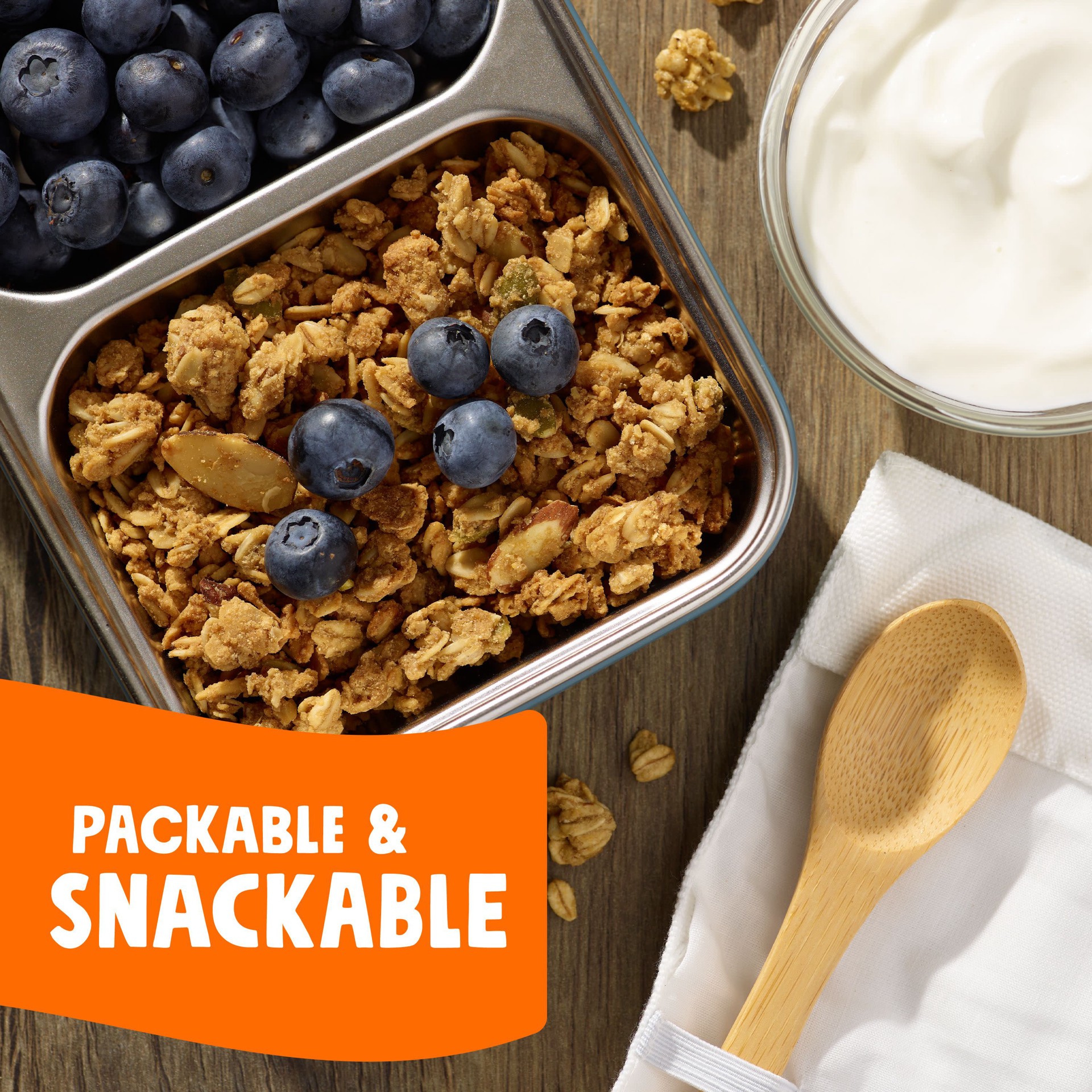 slide 5 of 5, Bear Naked Granola Cereal, Whole Grain Granola, Breakfast Snacks, Oats and Honey, 11oz Bag, 1 Bag, 11 oz