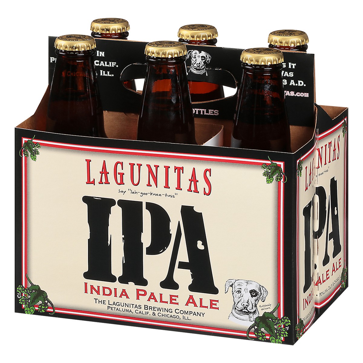 slide 2 of 9, Lagunitas IPA, 6 Pack, 12 fl. oz. Bottles, 6 ct; 12 oz