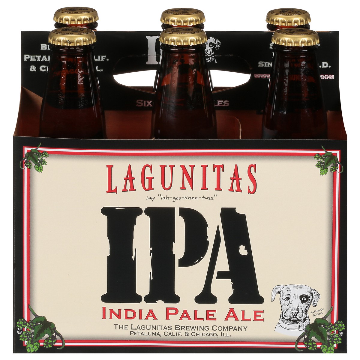 slide 1 of 9, Lagunitas IPA, 6 Pack, 12 fl. oz. Bottles, 6 ct; 12 oz