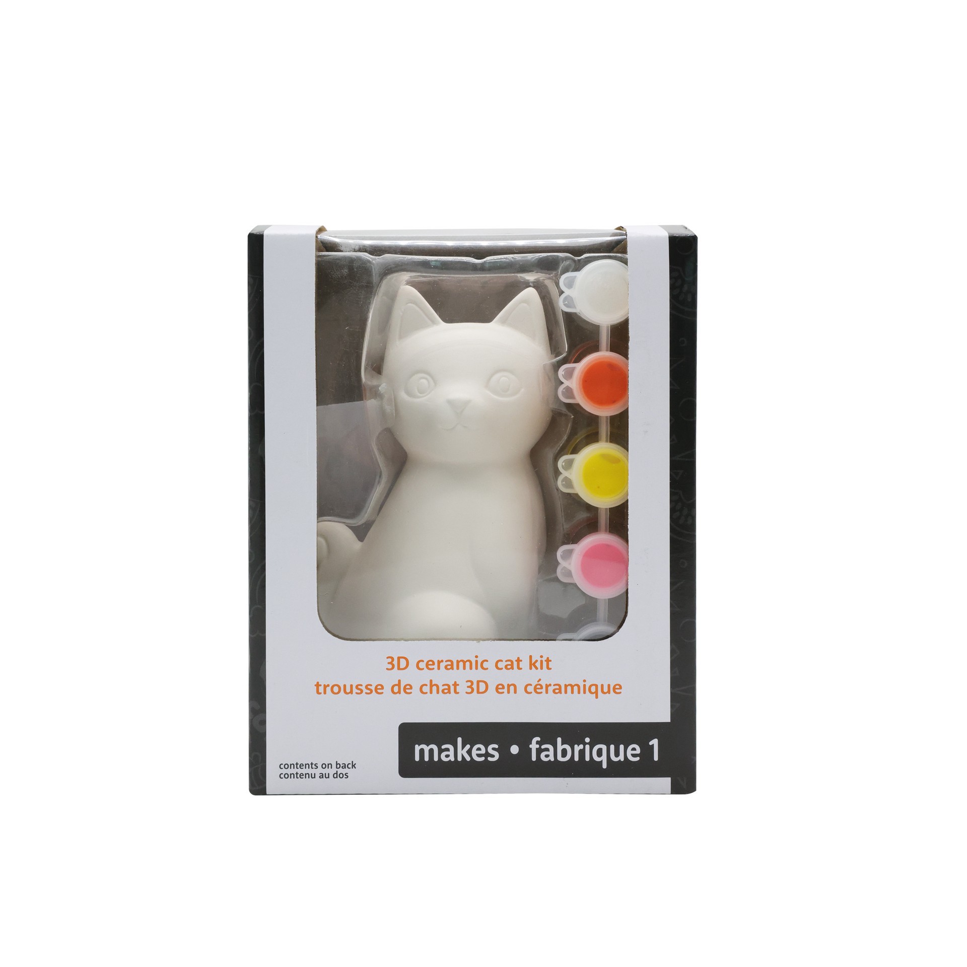 slide 2 of 3, 3d Ceramic Cat Kit By Creatology, 5.1 in x 6.5 in x 3.66 in