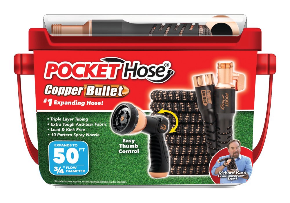 slide 1 of 1, Pocket Hose® Copper Bullet™ Garden Hose, 1 ct