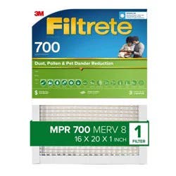 Filtrete 16" x 20" 700 MPR Dust, Pollen, and Pet Dander Electrostatic Air Filter